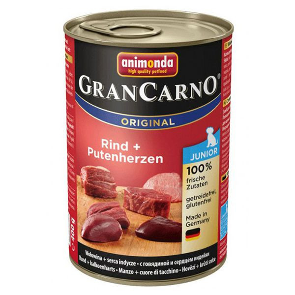 Animonda GranCarno Original Junior carne de vită și inimi de curcan - 400g