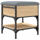Cumpara ieftin Banca pentru pantofi stejar sonoma 42x42x45 cm lemn prelucrat
