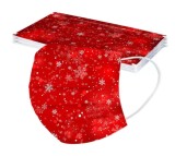 Set 50x Masti Adulti, de Unica Folosinta, 3 pliuri, 3 straturi, cu Clema Metalica Nas, Model Sarbato