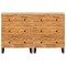 Bufet 2 buc. 60 x 33 x 75 cm Lemn de mango solid Maro - 4