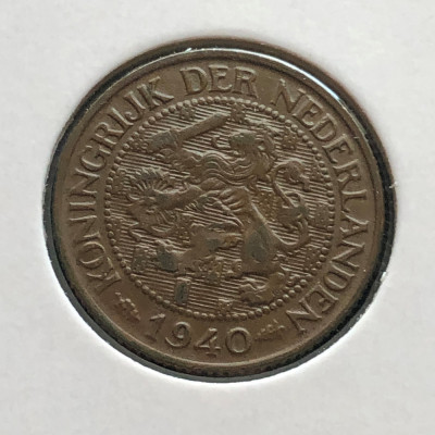 h415 Olanda 1 cent 1940 foto
