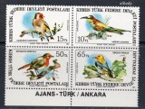 CIPRU - TURC 1983, Fauna, Pasari, neuzat, MNH