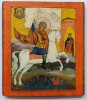 Sfantul Gheorghe Ucigand Balaurul, Icoana pe Lemn, Scoala Ruseasca, Secol 19
