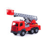 Camion pompieri + elevator – Supertruck, 45×16.5×26 cm, Polesie