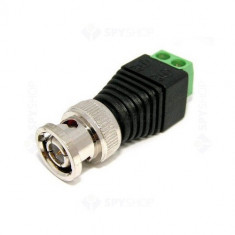 Conector BNC prindere surub pentru camere supraveghere