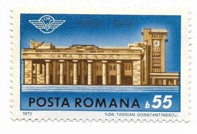Romania (687) - Centenarul Garii de Nord, 1972 - neobliterata foto