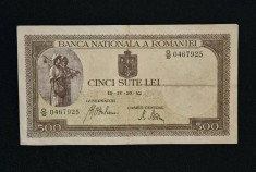 Bancnota 500 LEI CINCI SUTE LEI 1942