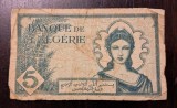 Bancnota Maroc - 5 Francs 16-11-1942