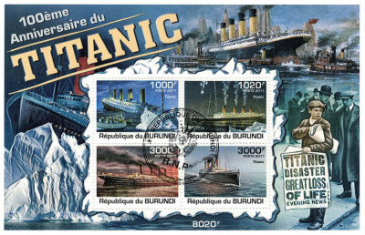 BURUNDI 2011 - Titanic / colita foto