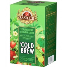 Basilur Brew Capsuni, Castraveti si Menta Ceai rece 20 plicuri