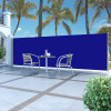 Copertina laterala retractabila de terasa, albastru, 160x500 cm GartenMobel Dekor, vidaXL