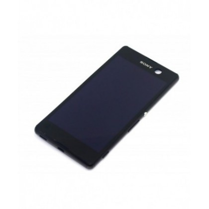 Display LCD cu Touchscreen Complet cu Rama Sony Xperia M5 / Dual Negru OCH