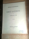 Arnold Schonberg - Drei Satiren fur gemischten Chor, op. 28 - partituri (1926)