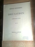 Cumpara ieftin Arnold Schonberg - Drei Satiren fur gemischten Chor, op. 28 - partituri (1926)