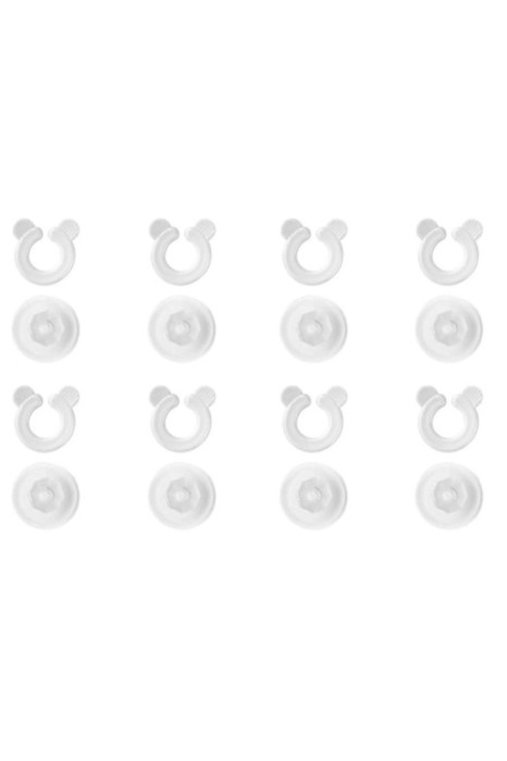Set 8 cleme pentru plapuma, JENUOS, 3.7 cm, Plastic, Transparent
