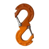 Carlig Dublu Troliu 10T (10000kg) Husar Winch, Remorcare Auto, Profesional, Portocaliu, Fixare Sigura