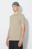 Lacoste polo de bumbac culoarea bej, uni PH4012-001