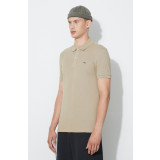 Lacoste polo de bumbac culoarea bej, uni PH4012-001