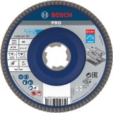 Bosch PRO X571 X-LOCK - Disc lamelar profil convex 125x22.2 mm granulatie 40