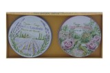 Set 2 sapunuri in cutie metalica - Lavande et Rose | La Savonnerie de Nyons