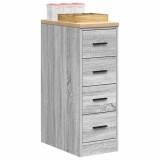 Dulap depozitare garaj gri Sonoma 30x51x85 cm
