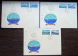 3 FDC ROMANIA - NAVE MARITIME - 27.08.1979 - SERIE COMPLETA, LP 988