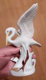 Statueta Flamingo Portelanul Cluj, H 16cm, L 13cm, stare excelenta