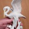 Statueta Flamingo Portelanul Cluj, H 16cm, L 13cm, stare excelenta