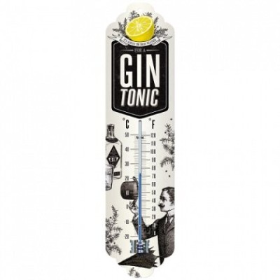 Termometru metalic - Gin Tonic foto