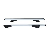 Set bare portbagaj universale din aluminiu 120 cm, cu cheie, pentru bare longitudinale integrate
