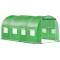 Sera de gradina, tip tunel cu cadru metalic, 200x450cm, 9 ferestre, verde, 9 mp Household NewTrend