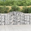 VidaXL Coșuri gabion arcuite 9 buc, 300x30x100/120 cm fier galvanizat