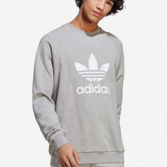 adidas Originals hanorac de bumbac bărbați, culoarea gri, cu model IA4857-grey