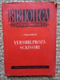 Versuri, Proza, Scrisori - I. Paun-Pincio