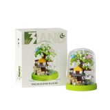 Set De Constructie Copac Verde Innovium&trade;, 266 Piese ABS, Design Natura Detaliat, 6 &times; 6 &times; 7.8 CM