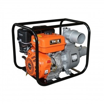 Motopompa pe benzina WP40 13CP, 4 toli, debit maxim 80m3/h adancime de absorbtie 7m inaltime refulare 28m Thor foto