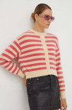 Levi&#039;s cardigan femei, culoarea roz, light