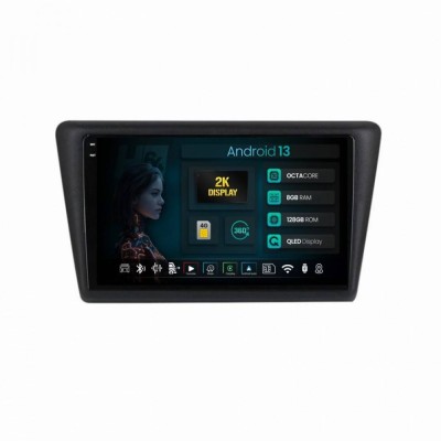 Navigatie 2K Seat Toledo Skoda Rapid (2012-2019) 8GB RAM Android 13 Octacore Slot Sim 4G DSP GPS Wi-FI Carplay Android Auto USB Bluetooth Waze Touchsc foto