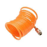 Furtun aer comprimat spiralat 5m,5mm, cupla rapida 1 4