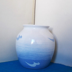 Vaza ceramica de studio smaltuita, hand made - semnata Magnus Haglund, Byxelkrok
