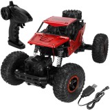 Masina Monster Truck Off-Road, 4x4, telecomanda, 26x14x17cm, rosu si negru Household NewTrend
