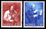 Norvegia 1985 - Muzica, muzicieni, Europa, serie neuzata