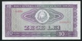 q676 RSR BANCNOTA 10 LEI 1966 APROAPE NECIRCULATA aUNC doar un pliu usor vertical