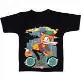 Tricou &quot; Vulpe pe bicicleta &quot;