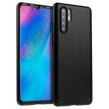 Husa FullBody Negru pentru Huawei P30 cu folie de sticla inclusa, NOUA