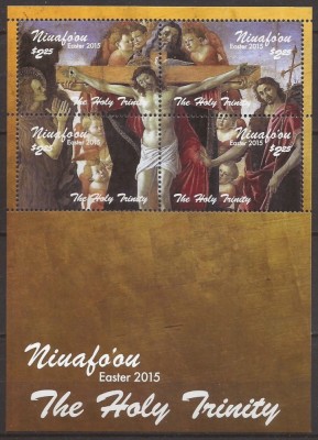 NIUAFO`OU 2015 PICTURA PASTE ( bloc dt.) MNH foto