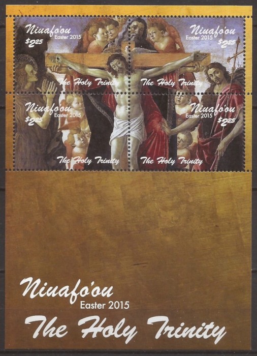 NIUAFO`OU 2015 PICTURA PASTE ( bloc dt.) MNH