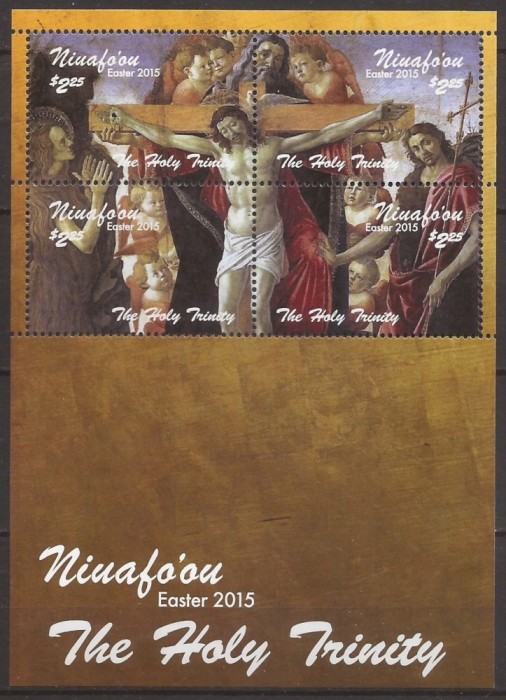 NIUAFO`OU 2015 PICTURA PASTE ( bloc dt.) MNH