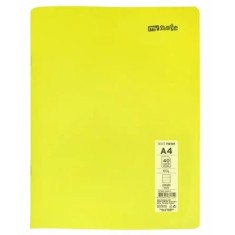Caiet capsat Mynote, format A4, 40 file offset 60 g/mp, liniatura dictando, coperta PP neon, mix de 8 culori