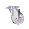Roata Pivotanta mobilier, cu Flansa din PP Transparent, 35mm, fara frana, sarcina max. 30kg, AGT-784, Oem